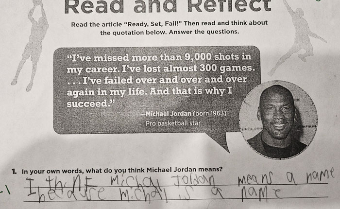 My 7-Year-Old Daughter Answering A Philosophical Question For Schoolwork