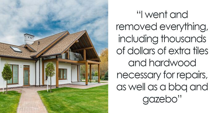 Woman Takes Revenge Against Rude Home Buyers By Removing Everything Not Included In The Contract