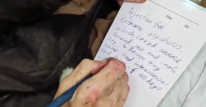 American Woman Found Chained To A Tree After 40 Days Without Food, Says Husband Left Her There American Woman Found Chained To A Tree After 40 Days Without Food, Says Husband Left Her There