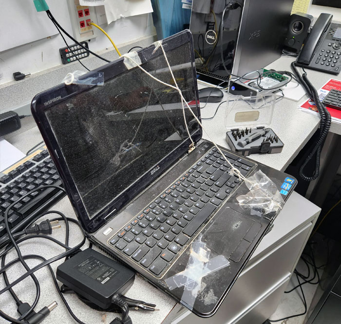 A Customer Asked If This Laptop Was Salvageable. They Said They Wanted To Keep The Laptop Since It Held A Lot Of Sentimental Value For Them