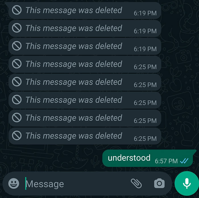 My Friend Messaged Me But Then Deleted Everything Before I Could Read Them