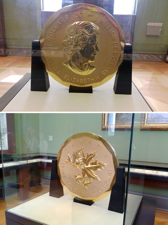 The Biggest Coin I've Seen. 100 Kg Pure Gold. Berlin, Germany