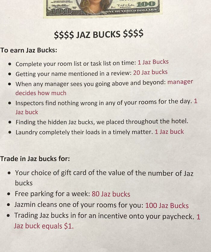 Found This In Our Break Room This Morning. "Instead Of A Raise Or Bonus, We’ll Give You Fake Money With The Manager's Face On It!"