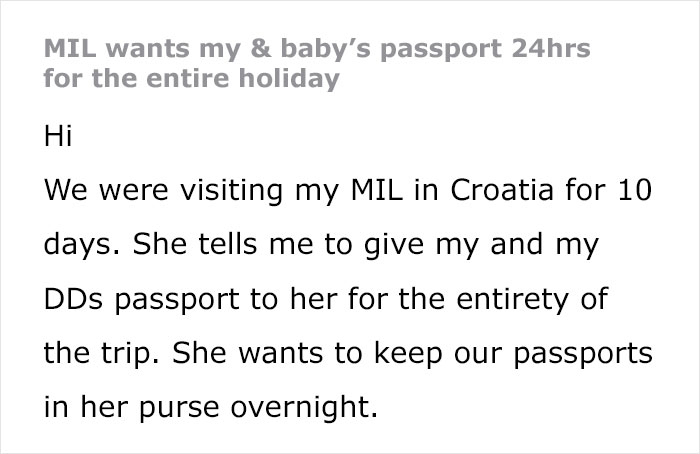 MIL's Ask To Keep DIL's And Her Baby's Passports Sets Off Alarm Bells, DIL Suspects Kidnap Plan MIL's Ask To Keep DIL's And Her Baby's Passports Sets Off Alarm Bells, DIL Suspects Kidnap Plan