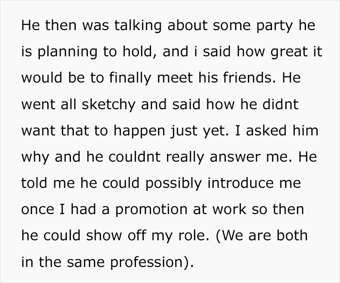 Woman Finds Out Why BF Doesn&rsquo;t Want To Introduce Her To His Friends, Considers Ending Everything