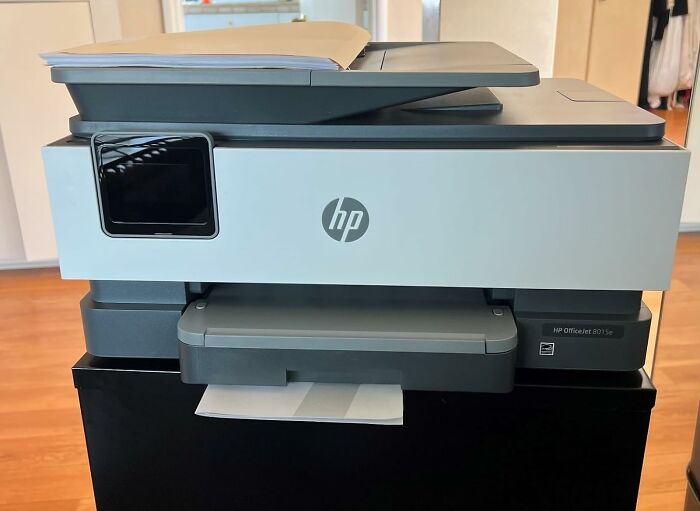 Say Goodbye To Boring Black And White Printouts! This Hp Officejet 8015e Brings The Color Party To Your Office 