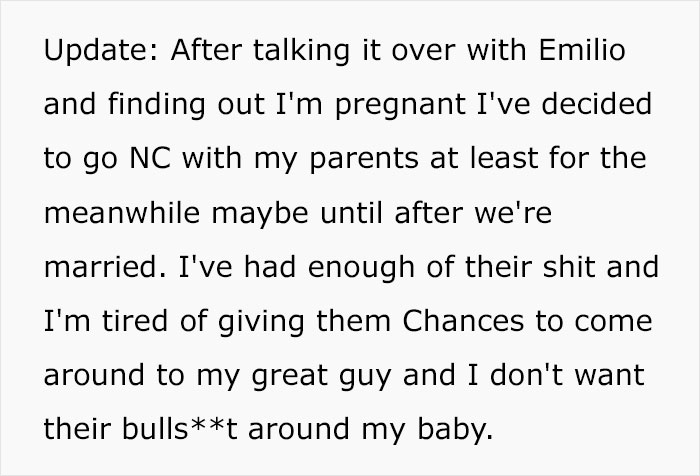 Woman Cuts Contact With Parents After They Dig Up Her Fianc&eacute;'s Juvenile File To Break Them Up