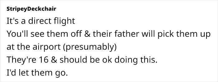 Anxious Mom Worries If It's OK To Send 16YOs To US From UK On Their Own, Seeks Advice Online Anxious Mom Worries If It's OK To Send 16YOs To US From UK On Their Own, Seeks Advice Online
