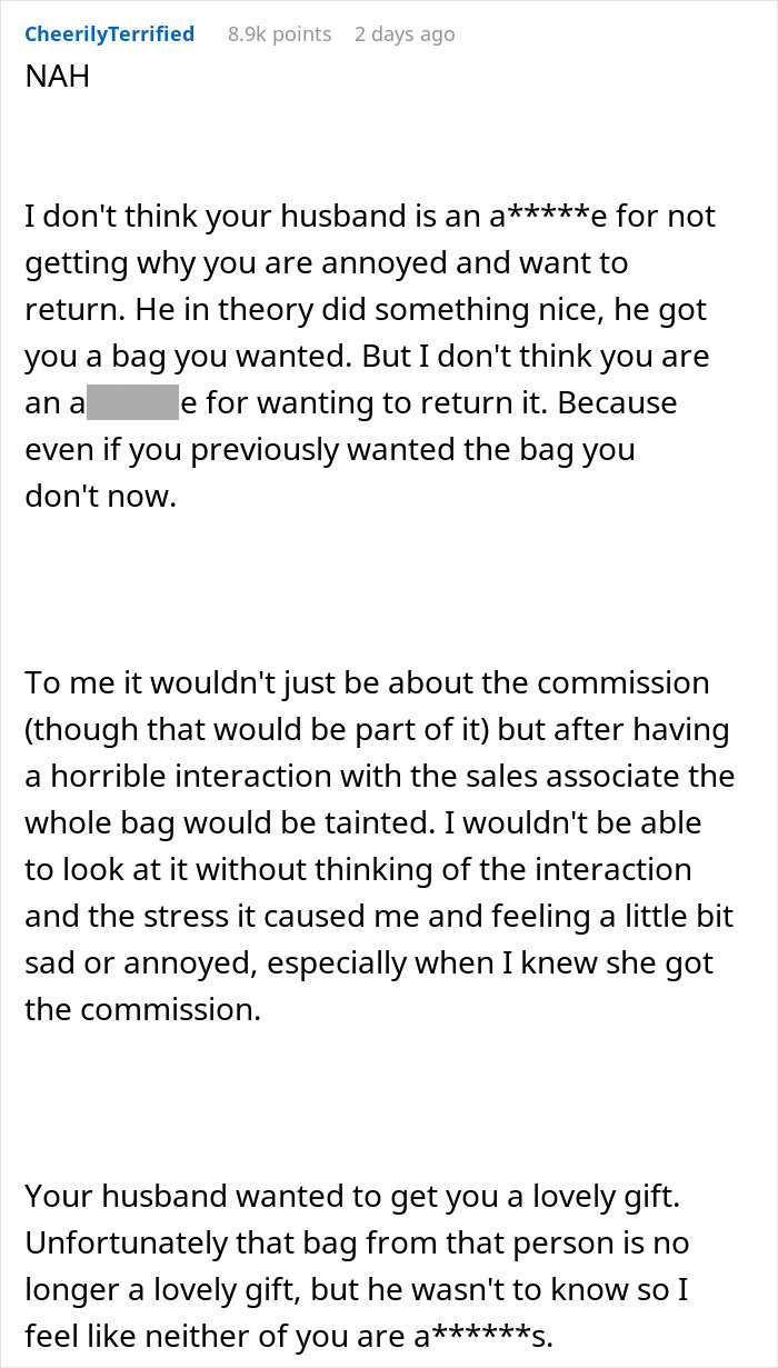 Wife Has A ‘Pretty Woman’ Moment, Returns Hubby’s Gifted Bag To Spite Rude Sales Assistant Wife Has A ‘Pretty Woman’ Moment, Returns Hubby’s Gifted Bag To Spite Rude Sales Assistant