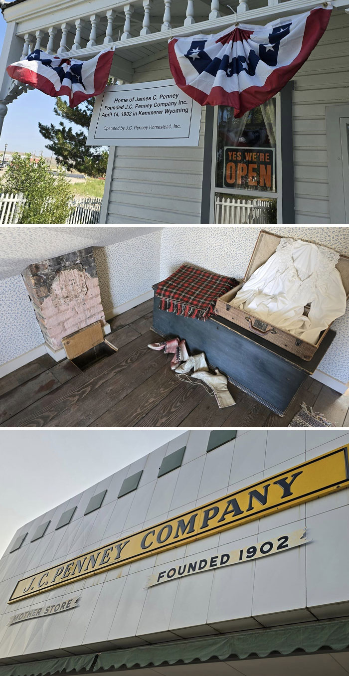 JC Penney House And Museum, As Well As The First (But Technically 3rd) JC Penney Store Down The Block. Kemmerer, WY