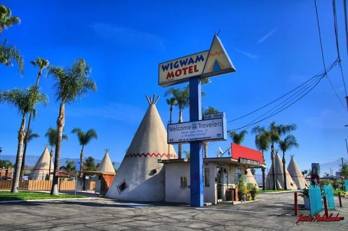Wigwam Teepee Motel Along Route 66 In San Bernardino, CA