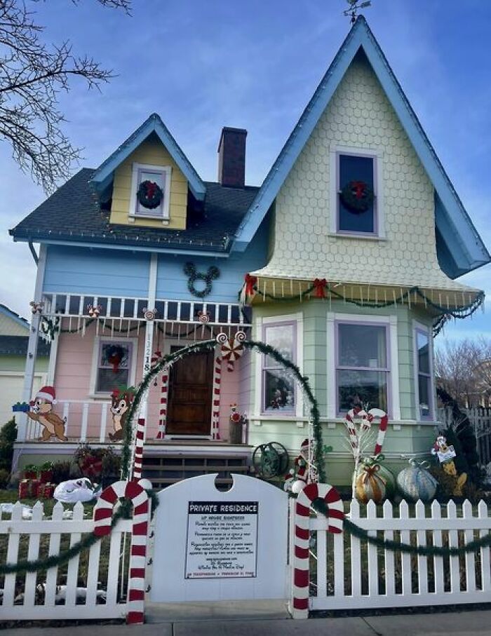 A Replica Of The Up House In The Up Movie. Built In Herriman, Utah