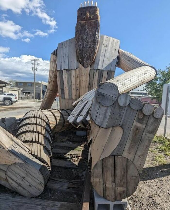 The Hoodah Statue In The Granary District Of Salt Lake City, Utah. It’s 15 Feet X 15 Feet