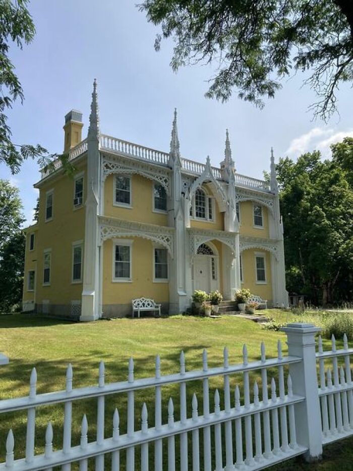 Billed As The Most Photographed House In Maine. The Wedding Cake House In Kennebunk Maine And It’s Currently For Sale If You Have A Spare $2.65 Million Laying Around