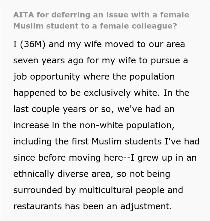 Muslim Student&rsquo;s Headscarf Slips, Male Teacher Asks Female Colleague For Help, She Reports Him