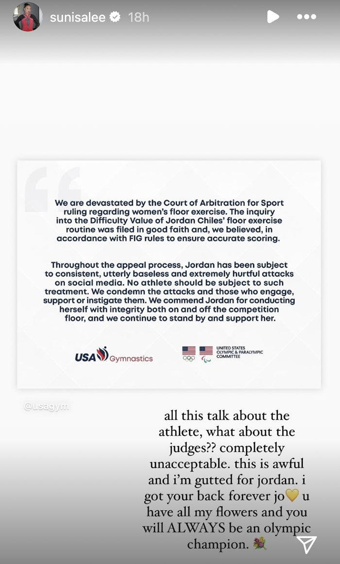 Romanian Gymnast Ana Bărbosu Directly Addresses Jordan Chiles After IOC Strips Her Of Medal