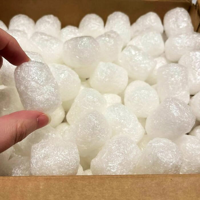 I Want To Eat These Packing Peanuts. They Look Like Crispy Marshmallows