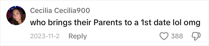 First Date Almost Turns Into An Arranged Marriage Interview After Woman Shows Up With Her Parents