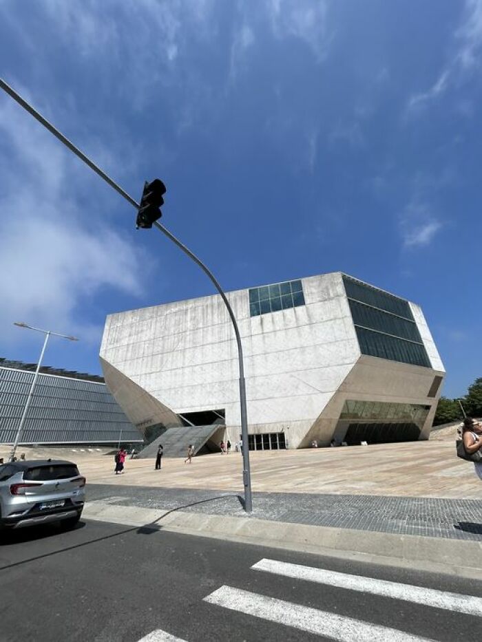 Just Got To Oporto, Portugal A Few Weeks Back! Thought I'd Share This Weird Air Conditioner Looking Building That Looks Like Something A Kid Would Make On Roblox