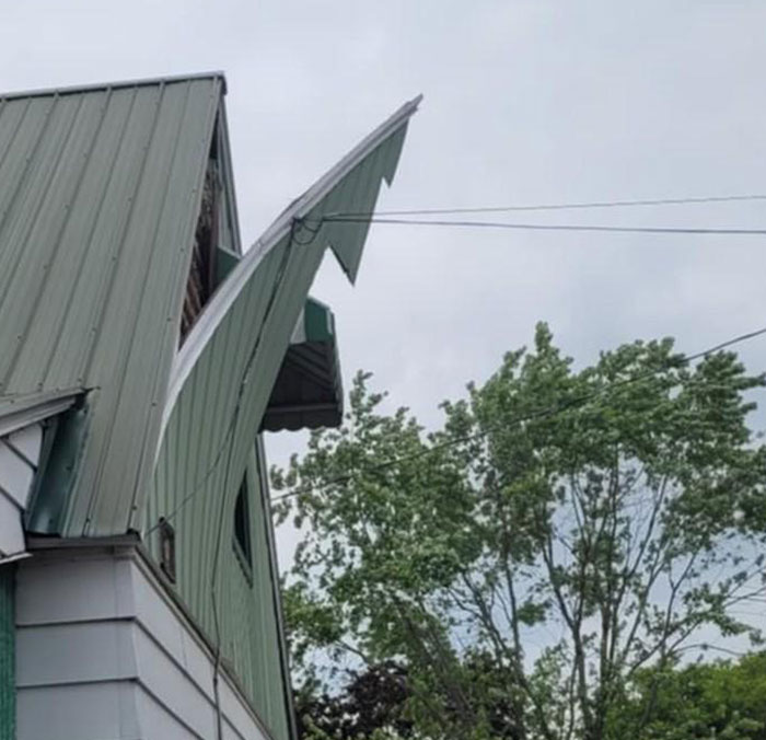 Tree Limbs Fell On The Cable Lines, And They've Been Slowly Pulling The Siding Off My House