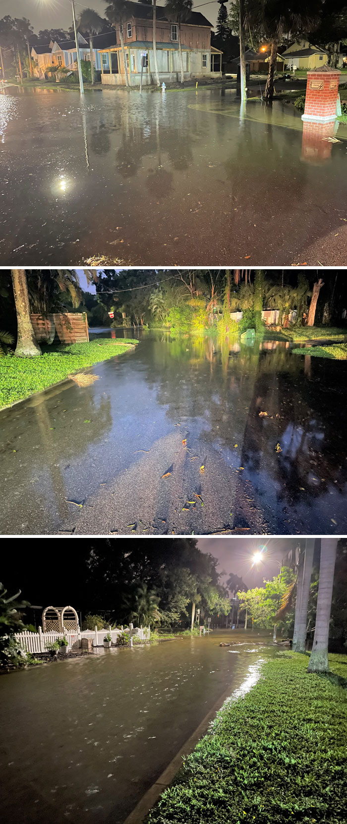 Wares Creek Area Among Flooded Roads In Bradenton, Florida