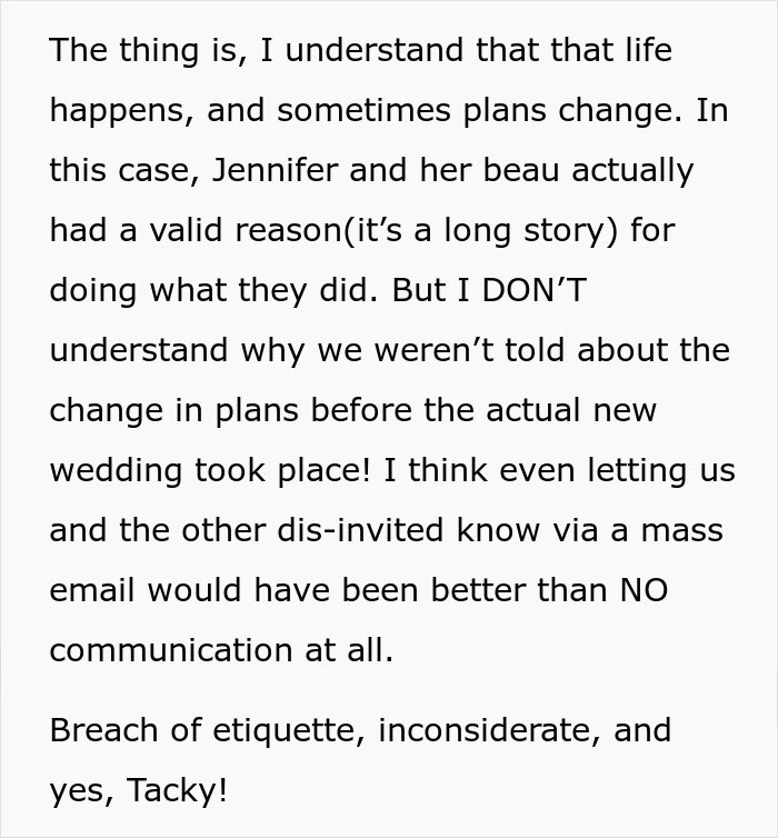 Bride Doesn&rsquo;t Bother To Inform Destination Wedding Guests About Change Of Plans, Aunt Is Furious