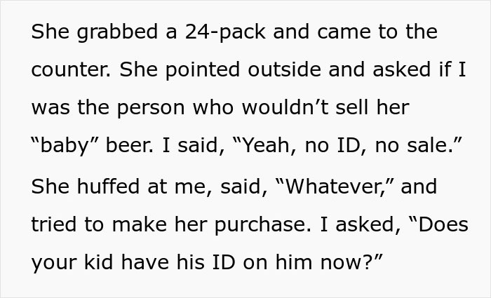 &ldquo;No ID, No Sale&rdquo;: Underage Guy Refused Alcohol, Gets Mommy To Teach Cashier A Lesson