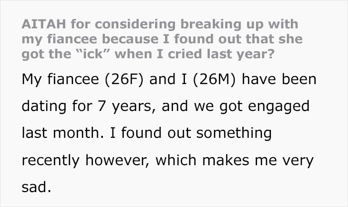 Bad Joke Ruins Engagement As Man&rsquo;s Sister Reveals What Fianc&eacute;e&rsquo;s Been Saying Behind His Back