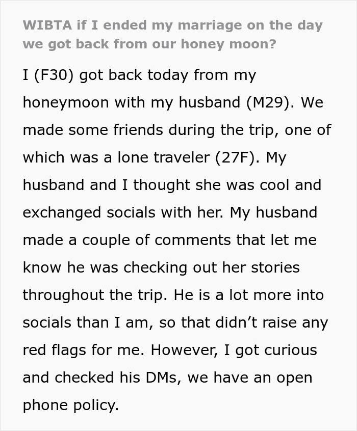 &ldquo;Would I Be The Jerk If I Ended My Marriage On The Day We Got Back From Our Honeymoon?&rdquo;