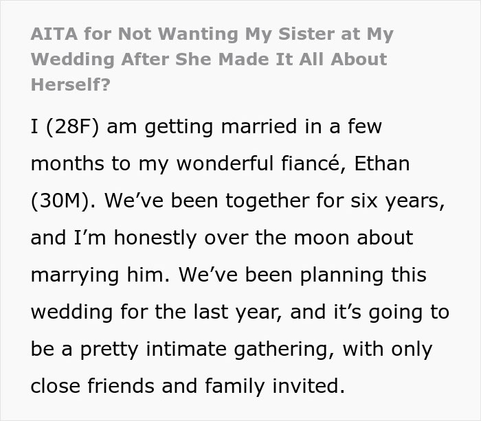 Pregnant Sister Plans Her Gender Reveal On Woman&rsquo;s Wedding Weekend, Gets Uninvited