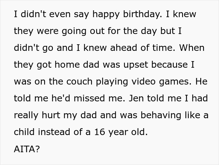 "I Had Really Hurt My Dad": Teen Decides To Pay Dad Back For Ignoring Him