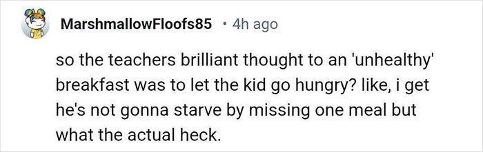 Mom Fumes Over Son&rsquo;s Teacher Leaving Him Hungry Because His Breakfast Was &ldquo;Too Unhealthy&rdquo;