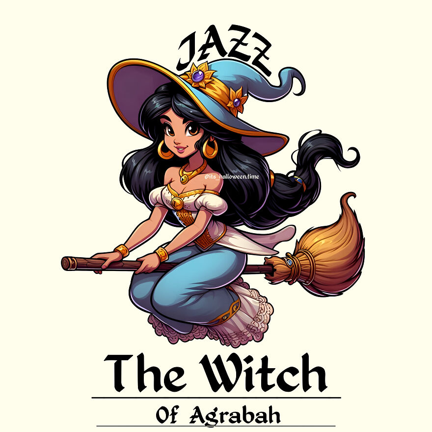 I Have Drawn 'Princess Jasmine' As The Witch Of Agrabah.