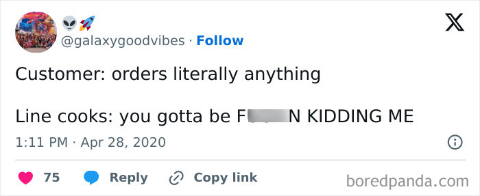 Yup. That's The Struggle Of Being A Short-Order Cook