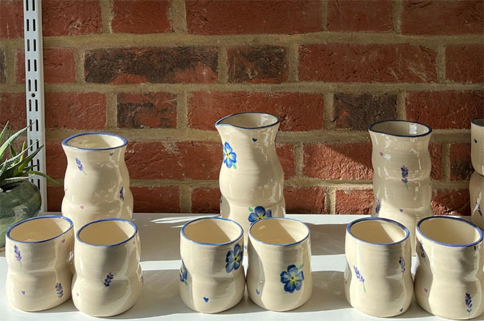 Painter Who Was Paralyzed At 13 Uses Her Mouth To Paint On Her Sister&rsquo;s Ceramics, Goes Viral Online