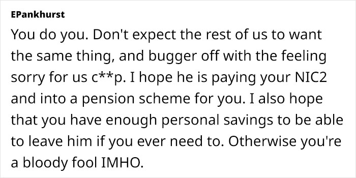 Wife Who Relies On Hubby To Support Family Pities Woman Who Works Full-Time, Angers Netizens