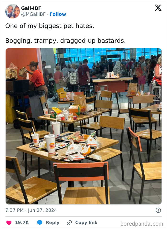 The Staff Have Got Enough To Do And We Clear Our Own Mess