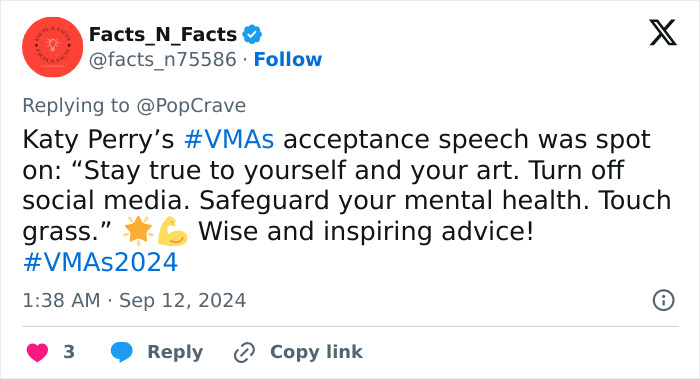 Katy Perry Says She’s On “First Day Of Period” At The VMAs, Is Accused Of “Performative Feminism” Katy Perry Says She’s On “First Day Of Period” At The VMAs, Is Accused Of “Performative Feminism”
