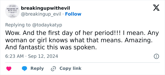 Katy Perry Says She’s On “First Day Of Period” At The VMAs, Is Accused Of “Performative Feminism” Katy Perry Says She’s On “First Day Of Period” At The VMAs, Is Accused Of “Performative Feminism”