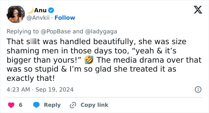 Lady Gaga Reveals Anatomy Controversy Shouldn’t Be Addressed To Protect People’s “Wellbeing” Lady Gaga Reveals Anatomy Controversy Shouldn’t Be Addressed To Protect People’s “Wellbeing”