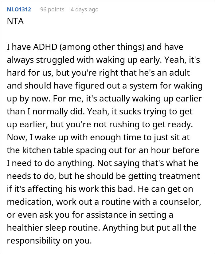 Woman Refuses To Wake BF Up In The Morning, He Almost Loses His Job Over It