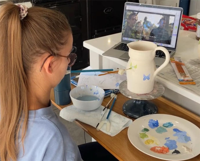 Painter Who Was Paralyzed At 13 Uses Her Mouth To Paint On Her Sister&rsquo;s Ceramics, Goes Viral Online