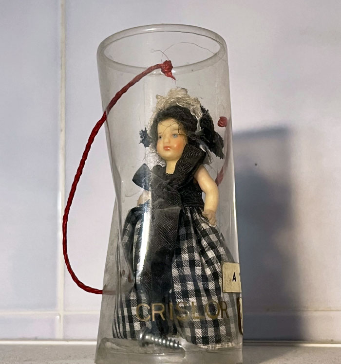 Sitting Atop The Bathroom Mirror At Our Airbnb