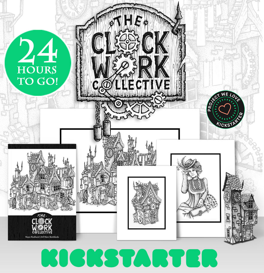 My Kickstarter Is Currently 110% Funded And A 'Project We Love'. No AI In This Art Book!