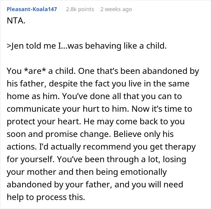 "I Had Really Hurt My Dad": Teen Decides To Pay Dad Back For Ignoring Him