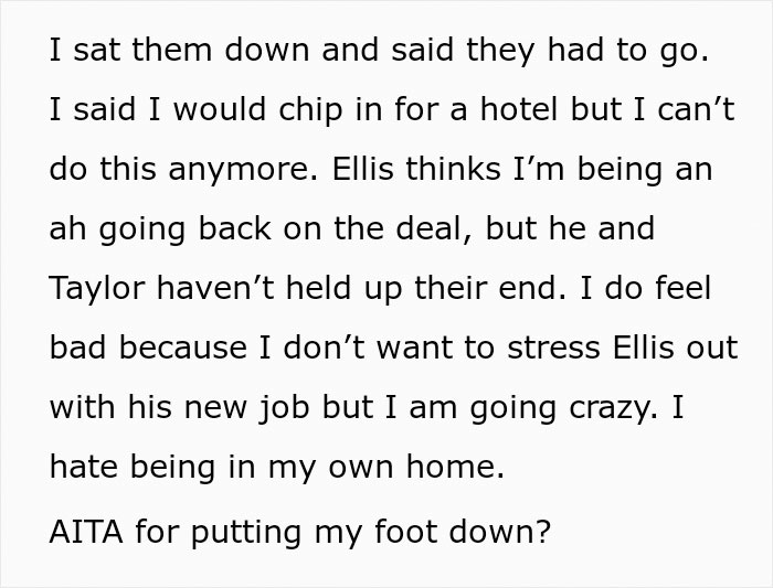 Sister Kicks Out Brother And His Family After They Refuse To Follow Her House Rules