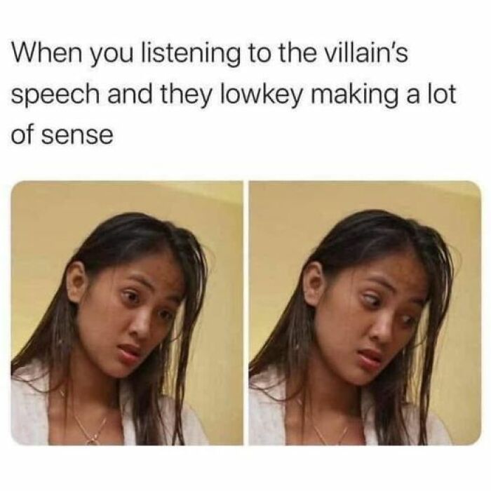 Woman looking confused at a speech, reflecting on Netflix meme humor.