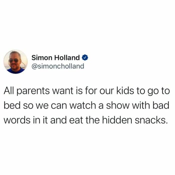 A funny Netflix meme about parents watching shows with bad words while enjoying hidden snacks.