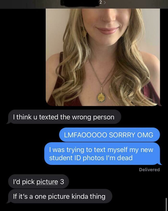 Text conversation showcasing a funny wrong number text exchange.