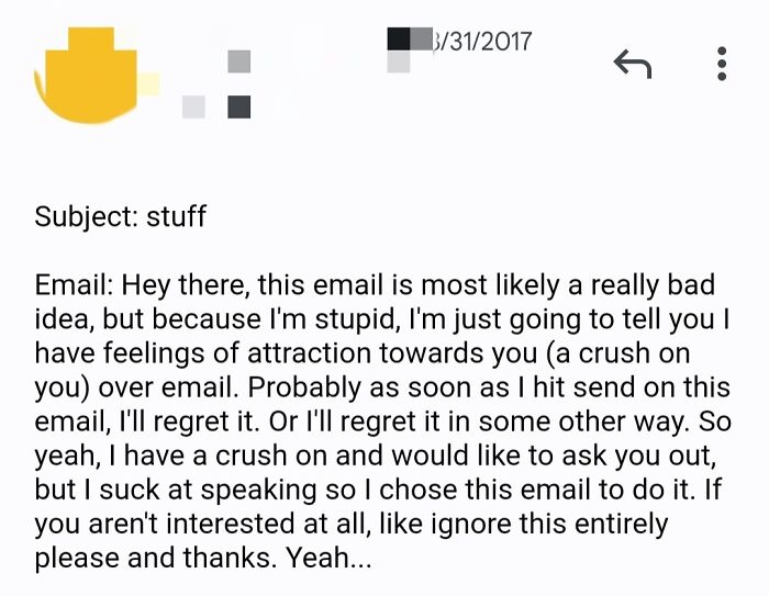 This Email I Sent To My Crush Using My High School's Email System